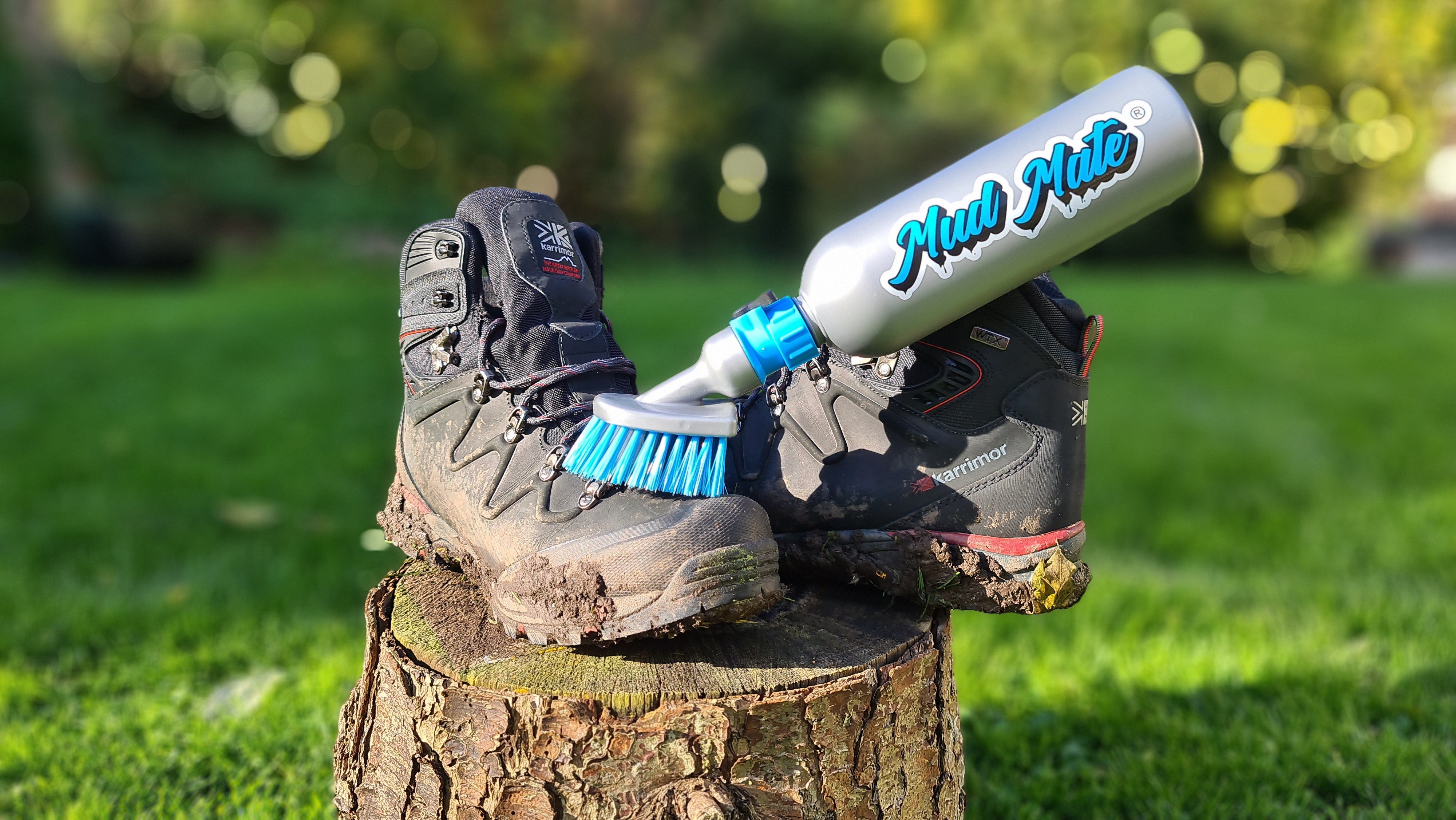 Hiking boot outlet brush