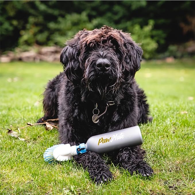 Paw Mate - Quickly Wash & Clean Your Pet Paws & Fur - Also Ideal for Muddy Boots & Footwear – 500ml Bottle - Also Connects to Garden Hose – Pet & Dog Paw Cleaner Washer & Thoughtful Dog Walker Gift